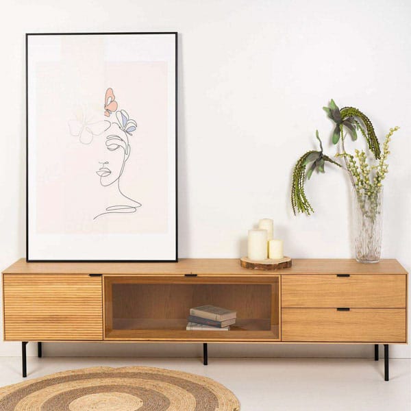 CUADRO WOMAN BUTTERFLY 80*120 NEGRO 2 CUADRO WOMAN BUTTERFLY 80*120 NEGRO - Imagen 2