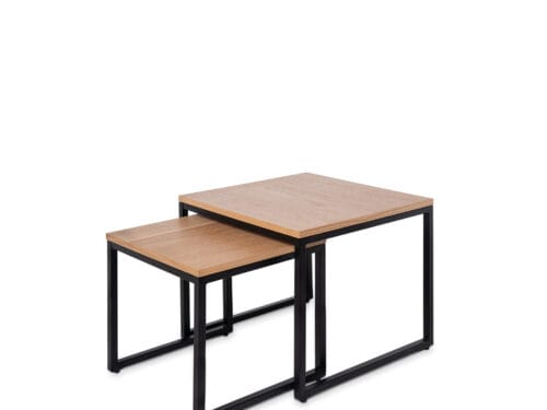 MESA CENTRO PIERO ROBLE/NEGRO