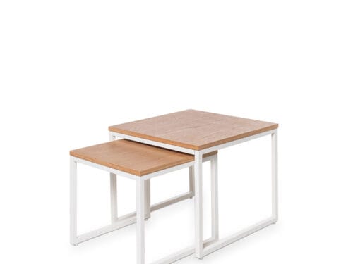 MESA CENTRO PIERO ROBLE/BLANCO