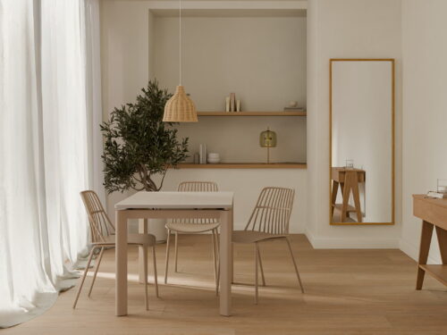 MESA CONSTANCE 120 TRAVERTINO/BEIGE