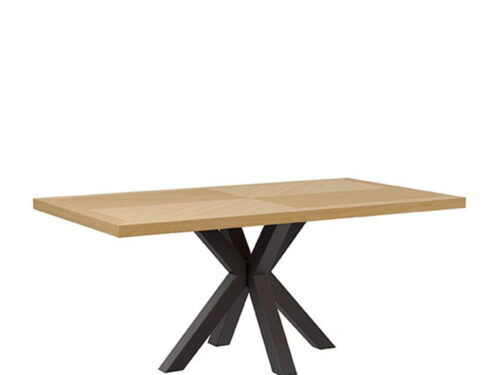 MESA ELAINE 160*90 FIJA ROBLE-NEGRO