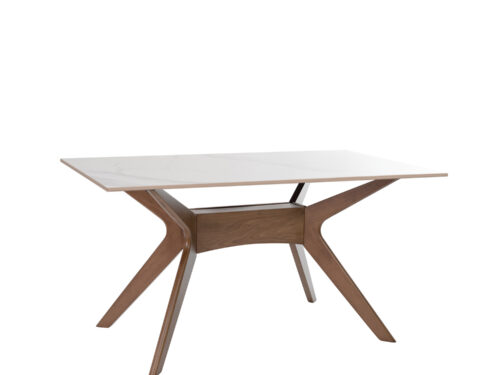 MESA ELOISE 160 FIJA CRETA/NOGAL