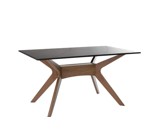 MESA ELOISE 160 FIJA SAHARA/NOGAL