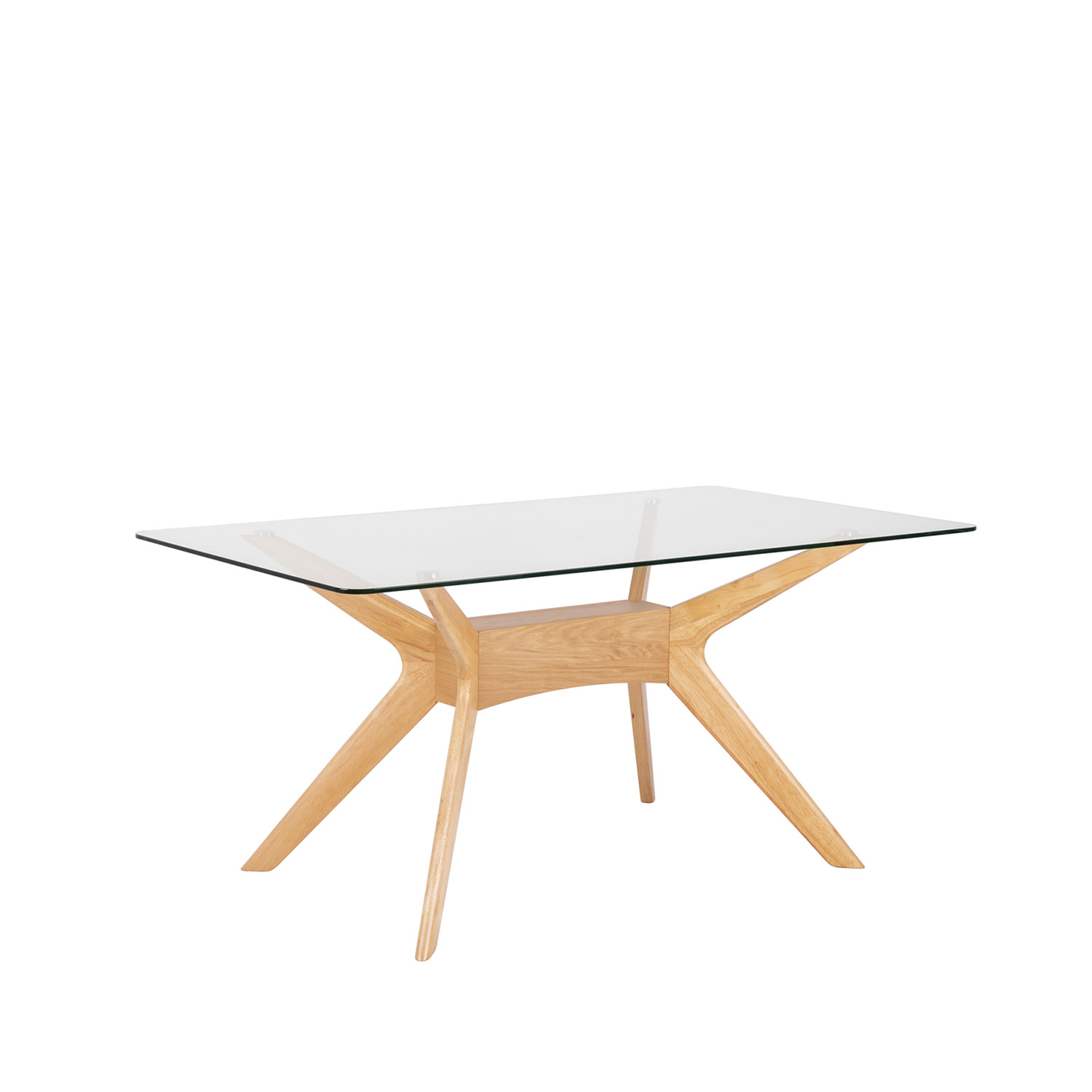 MESA DELLA 160 CRISTAL/ROBLE 3 MESA DELLA 160 CRISTAL/ROBLE - Imagen 3