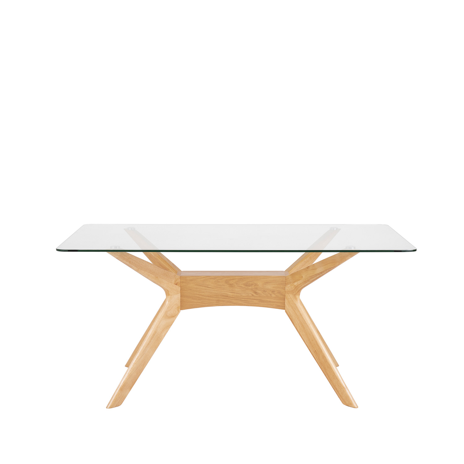 MESA DELLA 160 CRISTAL/ROBLE 4 MESA DELLA 160 CRISTAL/ROBLE - Imagen 4