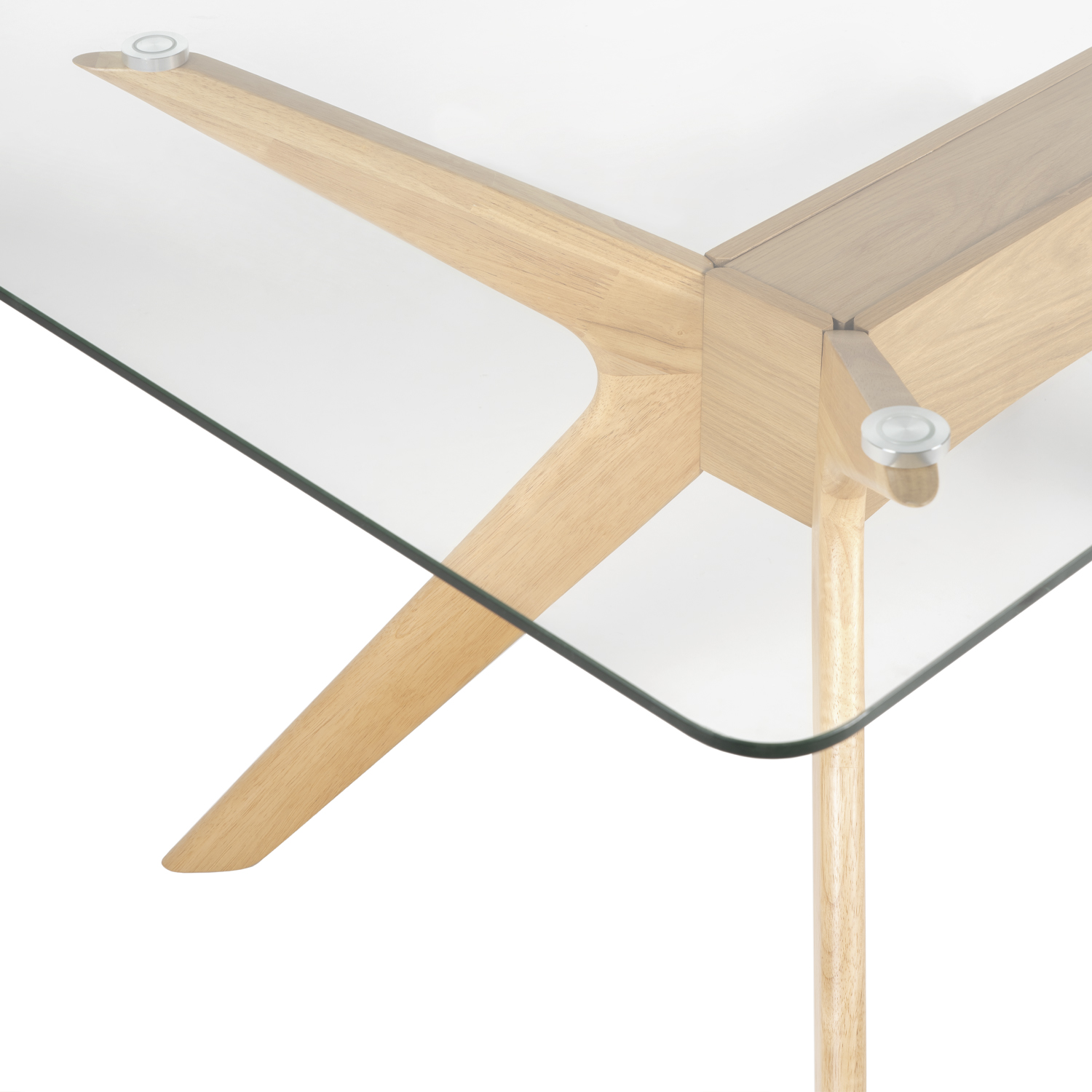 MESA DELLA 160 CRISTAL/ROBLE 6 MESA DELLA 160 CRISTAL/ROBLE - Imagen 6