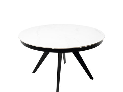 MESA LUNA 130 RED. BLANCO/NEGRO