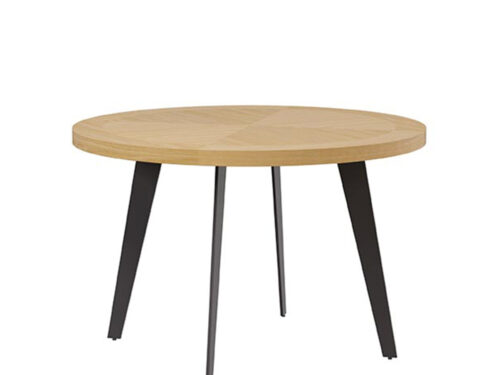 MESA AMANDA RED.100 ROBLE-NEGRO