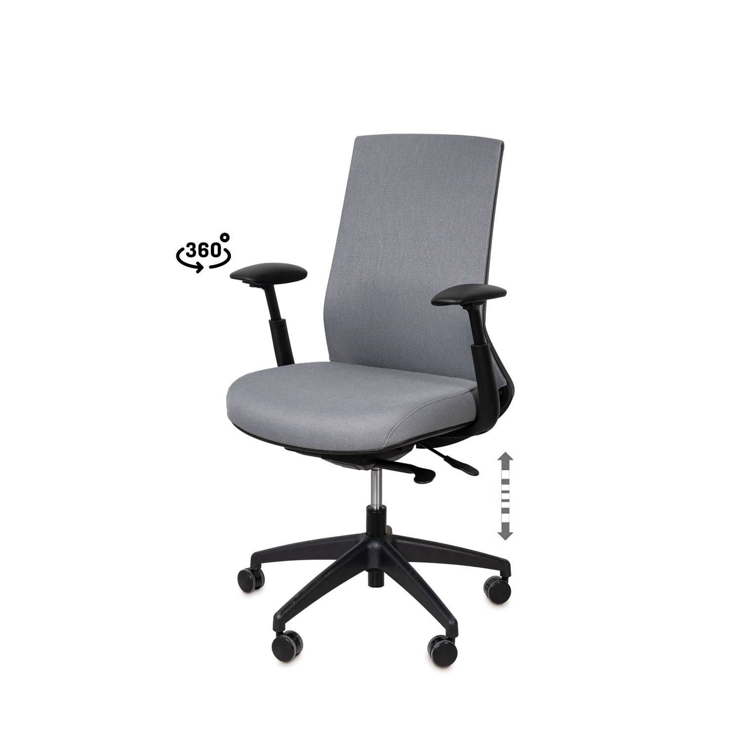 SILLA OFICINA LANCASTER GRIS 1 SILLA OFICINA LANCASTER GRIS