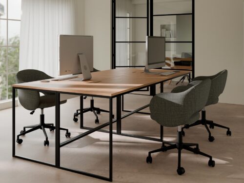 SILLA OFICINA TALLIN GRIS OSCURO