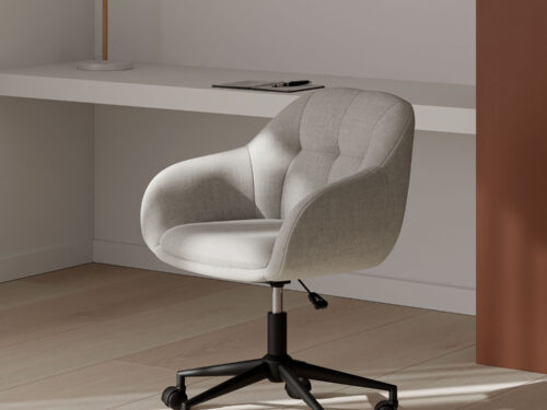 SILLA OFICINA CANTERBURY GRIS CLARO