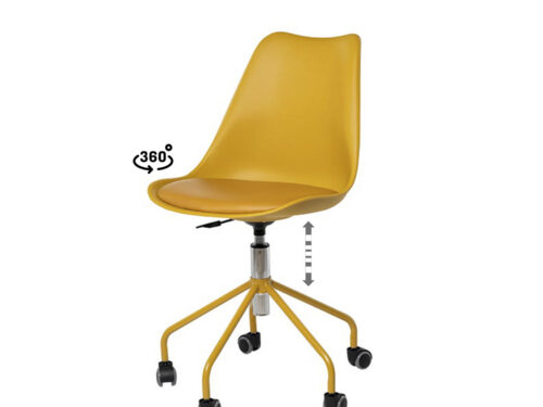 SILLA OFICINA YALE MOSTAZA