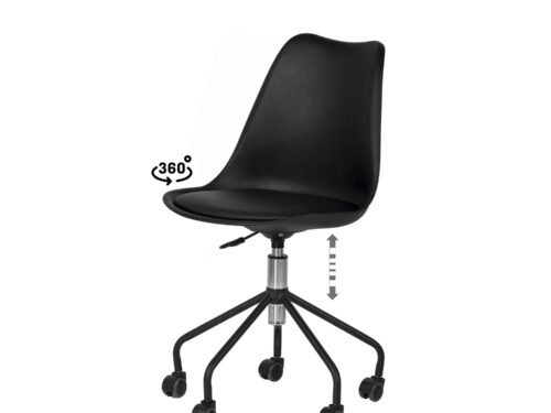 SILLA OFICINA YALE NEGRO