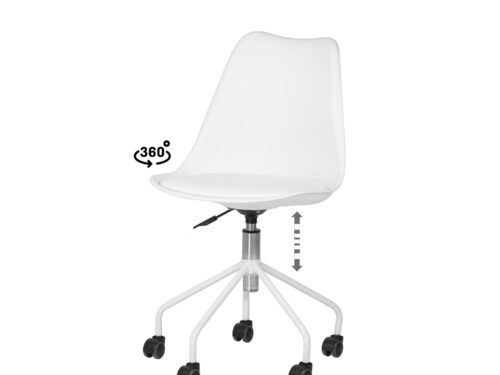 SILLA OFICINA YALE BLANCO
