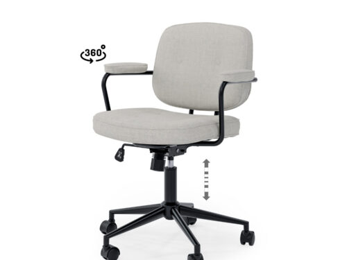 SILLA OFICINA COLUMBIA GRIS CLARO