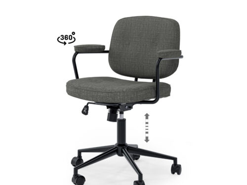 SILLA OFICINA COLUMBIA GRIS OSCURO