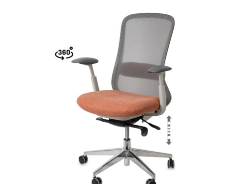 SILLA OFICINA EMORY TERRACOTA