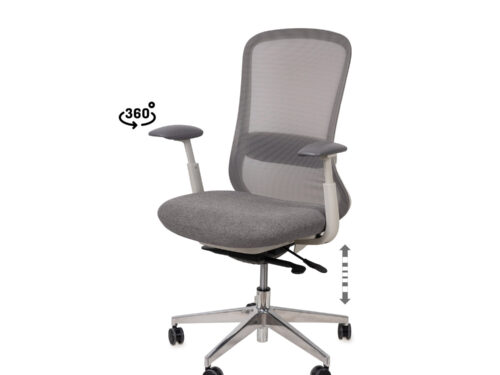 SILLA OFICINA EMORY GRIS