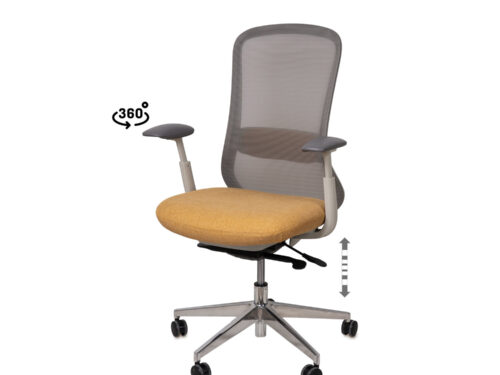 SILLA OFICINA EMORY MOSTAZA