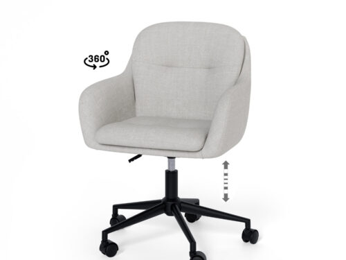 SILLA OFICINA ONTARIO GRIS CLARO