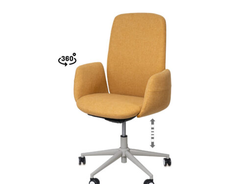 SILLA OFICINA BRITISH MOSTAZA
