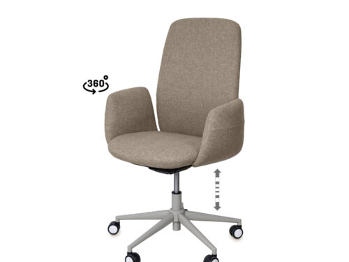 SILLA OFICINA BRITISH TAUPE
