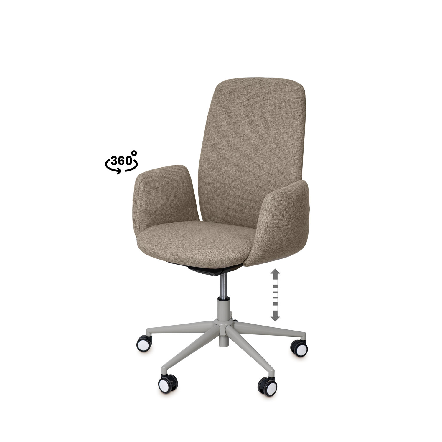 SILLA OFICINA BRITISH TAUPE 1 SILLA OFICINA BRITISH TAUPE