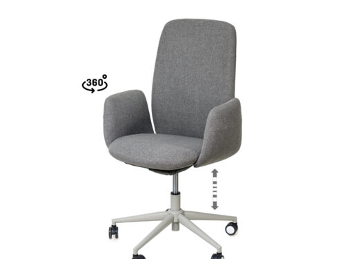 SILLA OFICINA BRITISH GRIS
