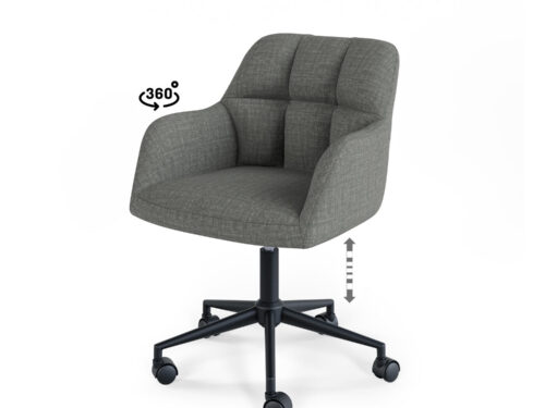SILLA OFICINA STANFORD GRIS OSCURO