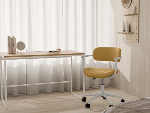 SILLA OFICINA OXFORD MOSTAZA