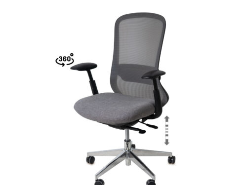SILLA OFICINA ROTTERDAM GRIS