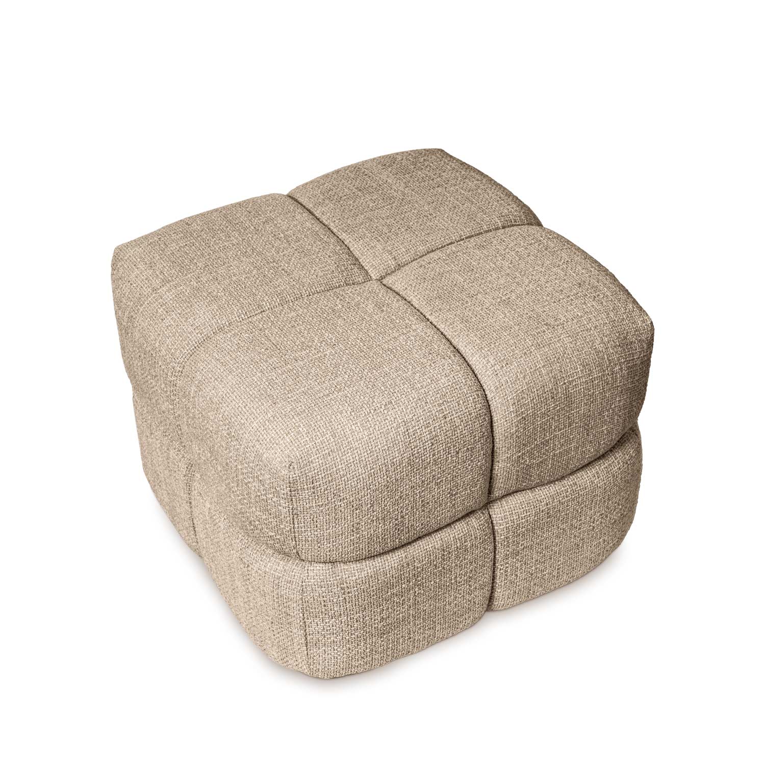 PUFF TROY TAUPE 3 PUFF TROY TAUPE - Imagen 3