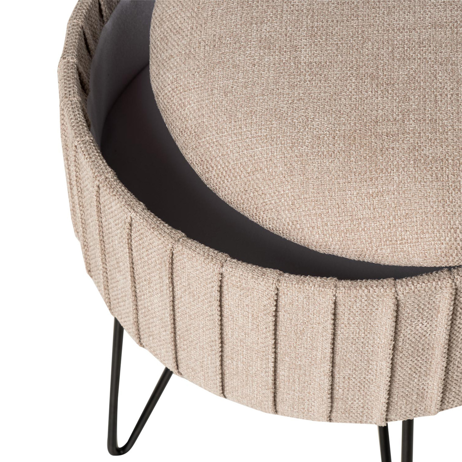 PUFF ETHAN BEIGE 4 PUFF ETHAN BEIGE - Imagen 4