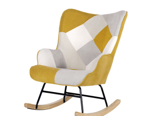 MECEDORA DENVER PATCHWORK MOSTAZA