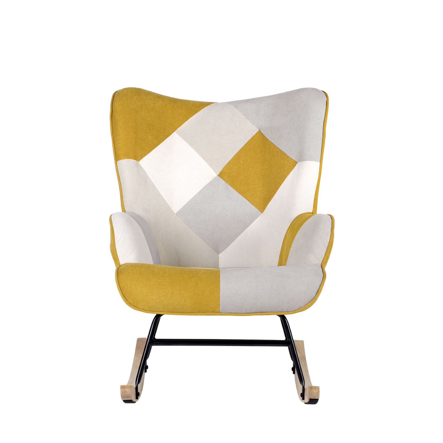 MECEDORA DENVER PATCHWORK MOSTAZA 4 MECEDORA DENVER PATCHWORK MOSTAZA - Imagen 4