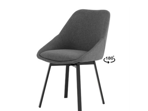 SILLA AMELIE GRIS DARK