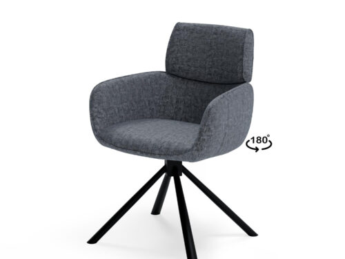 SILLA DIANE GRIS OSCURO