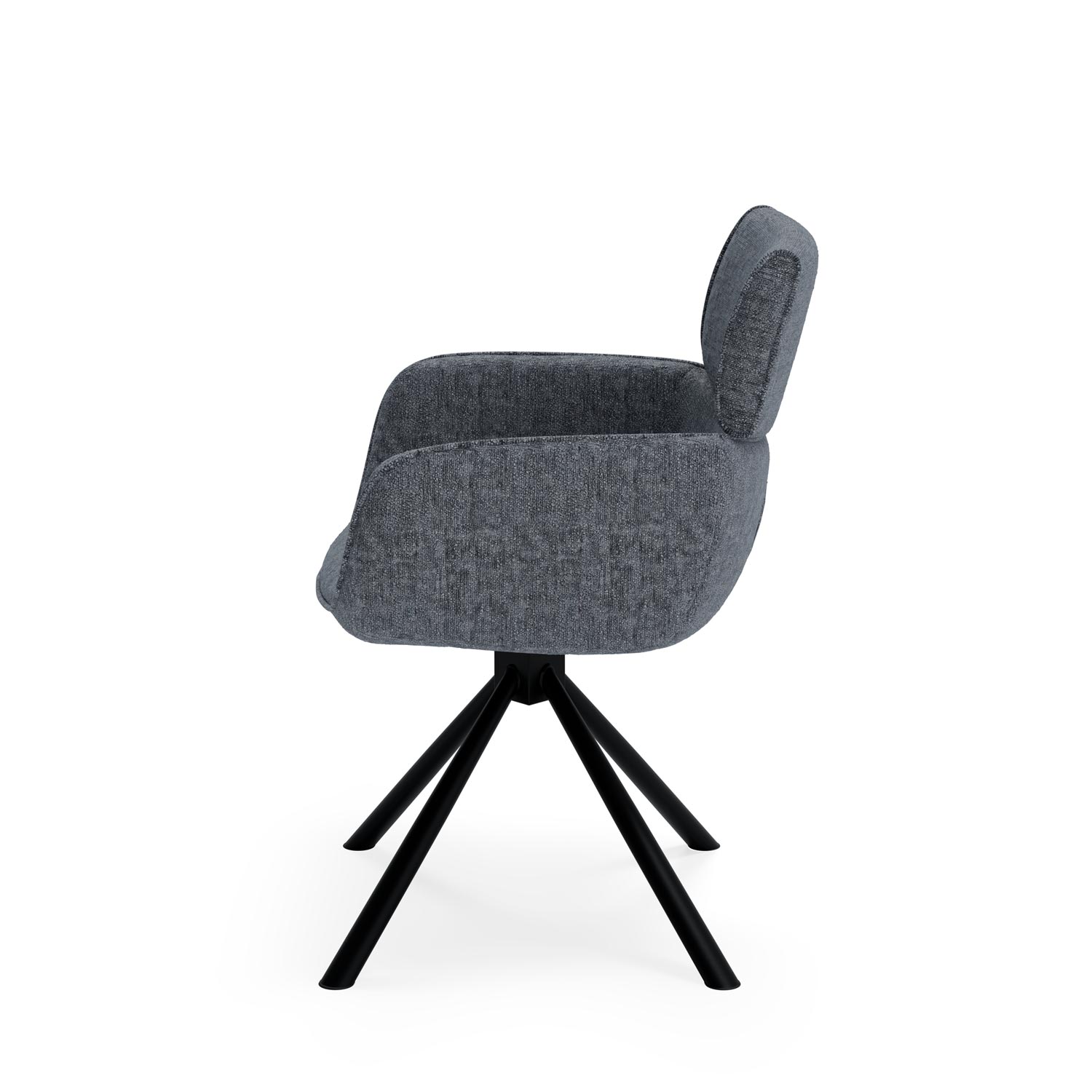 SILLA DIANE GRIS OSCURO 3 SILLA DIANE GRIS OSCURO - Imagen 3