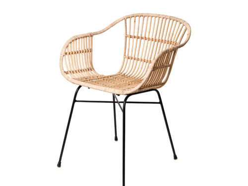 SILLA NANCY NATURAL/NEGRO