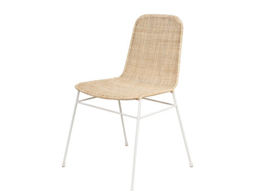 SILLA COLETTE NATURAL/BLANCO