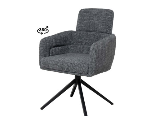 SILLA JANICE GRIS OSCURO