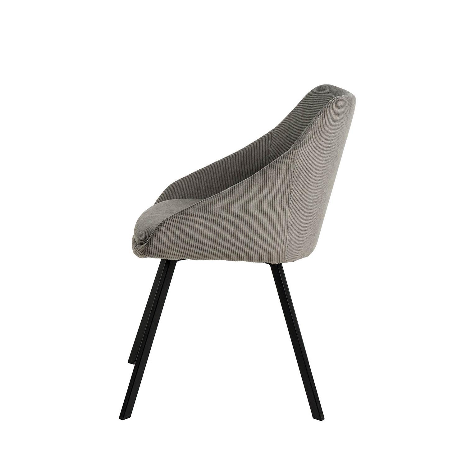 SILLA MACIE GRIS CLARO 3 SILLA MACIE GRIS CLARO - Imagen 3