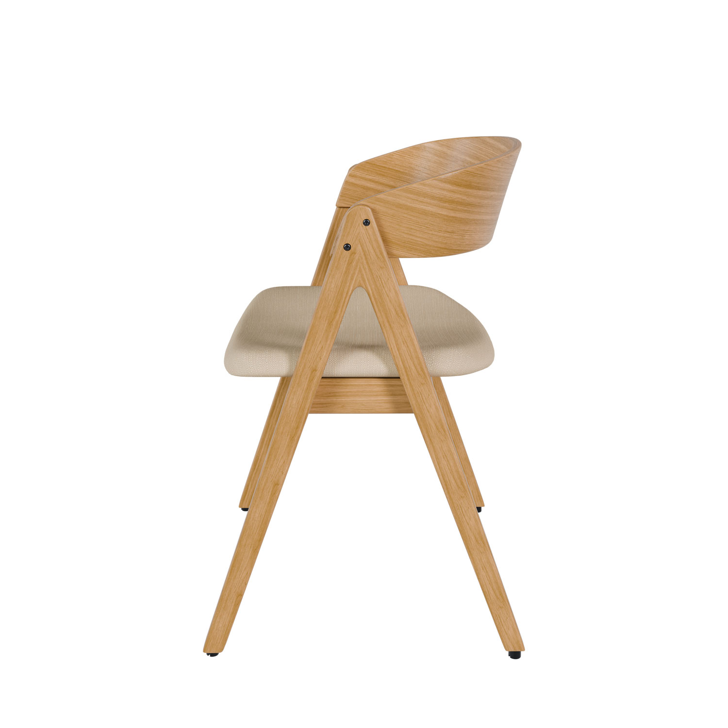 SILLA RINA ROBLE BEIGE 6 SILLA RINA ROBLE BEIGE - Imagen 6
