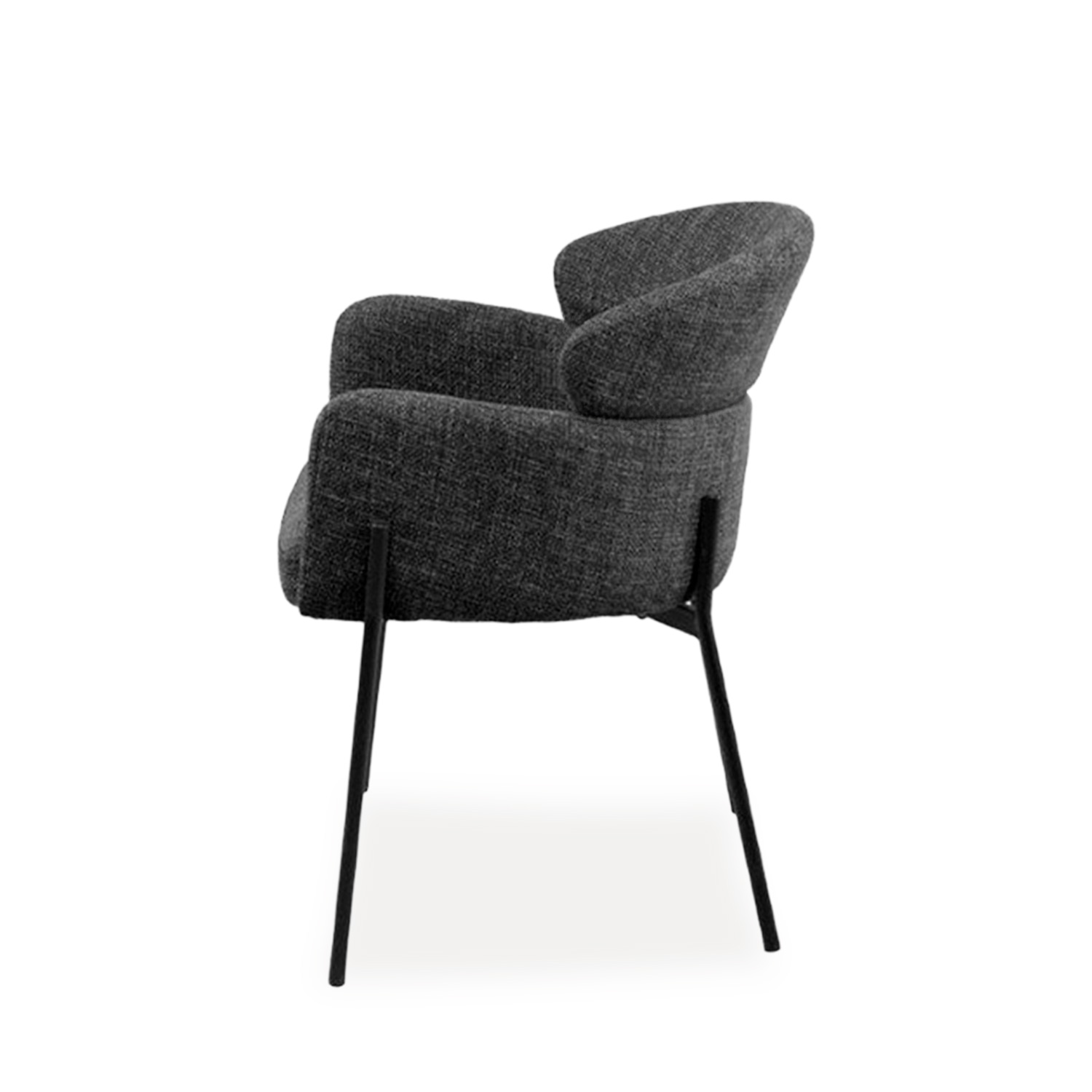 SILLA SALLY GRIS OSCURO 3 SILLA SALLY GRIS OSCURO - Imagen 3