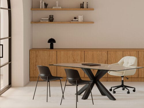 LAMPARA SOBREMESA PRUNA NEGRO