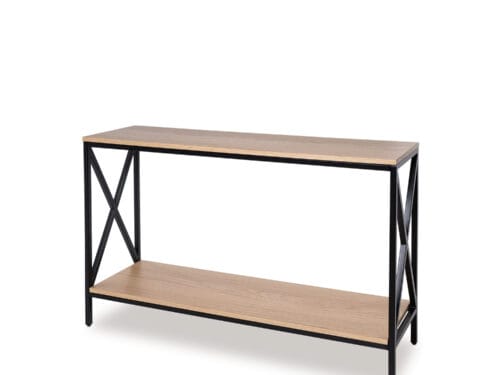 CONSOLA RIGA ROBLE/NEGRO