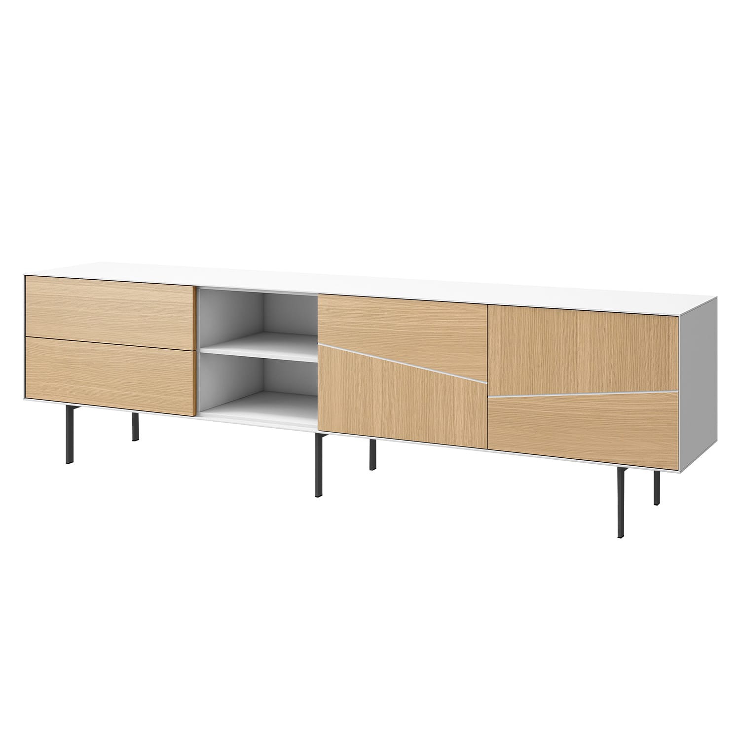 MUEBLE TV 200 PTAS+HCO+CAJS SIENA BLANCO 1 MUEBLE TV 200 PTAS+HCO+CAJS SIENA BLANCO