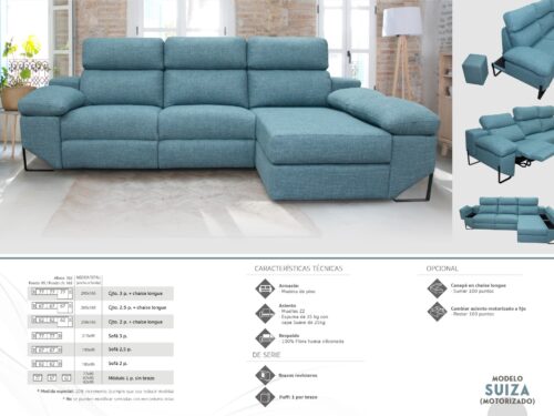 Sofá relax eléctrico Suiza